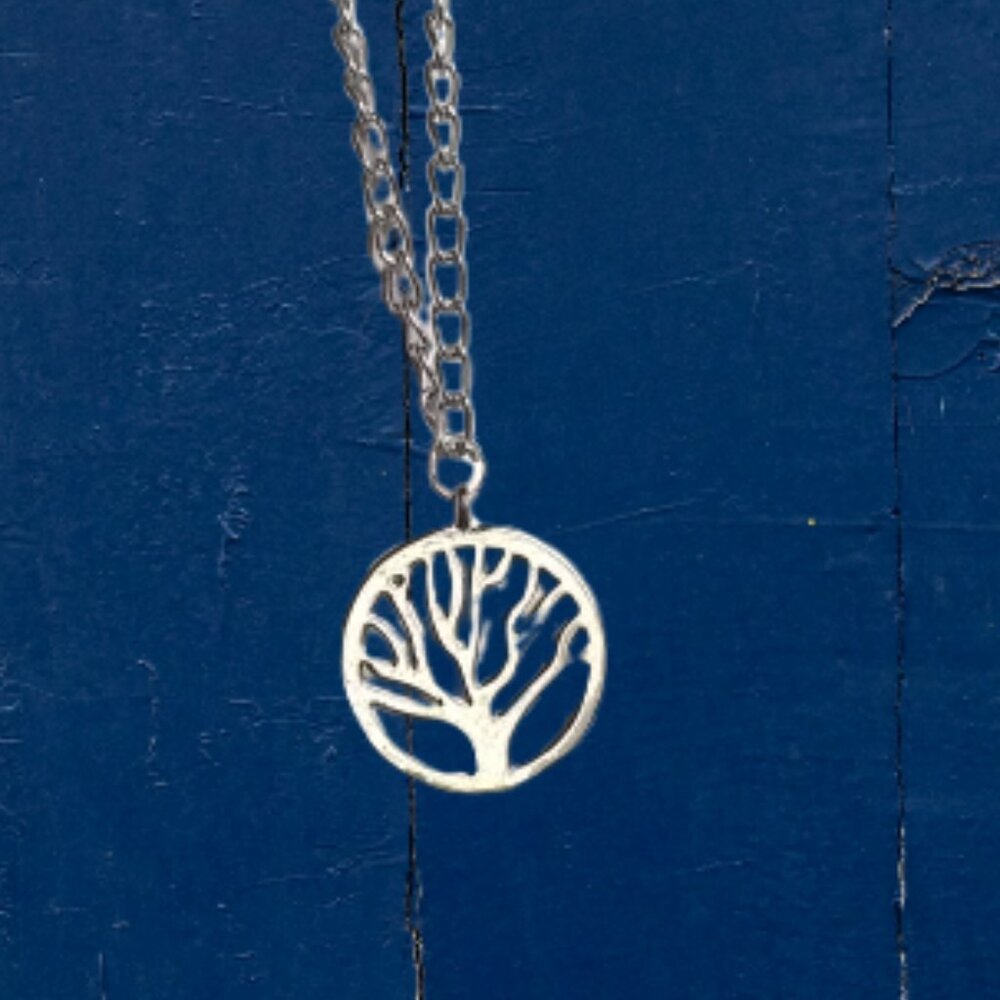 Tree of Life Silver Plated Necklace Handmade - Picture 8 of 17